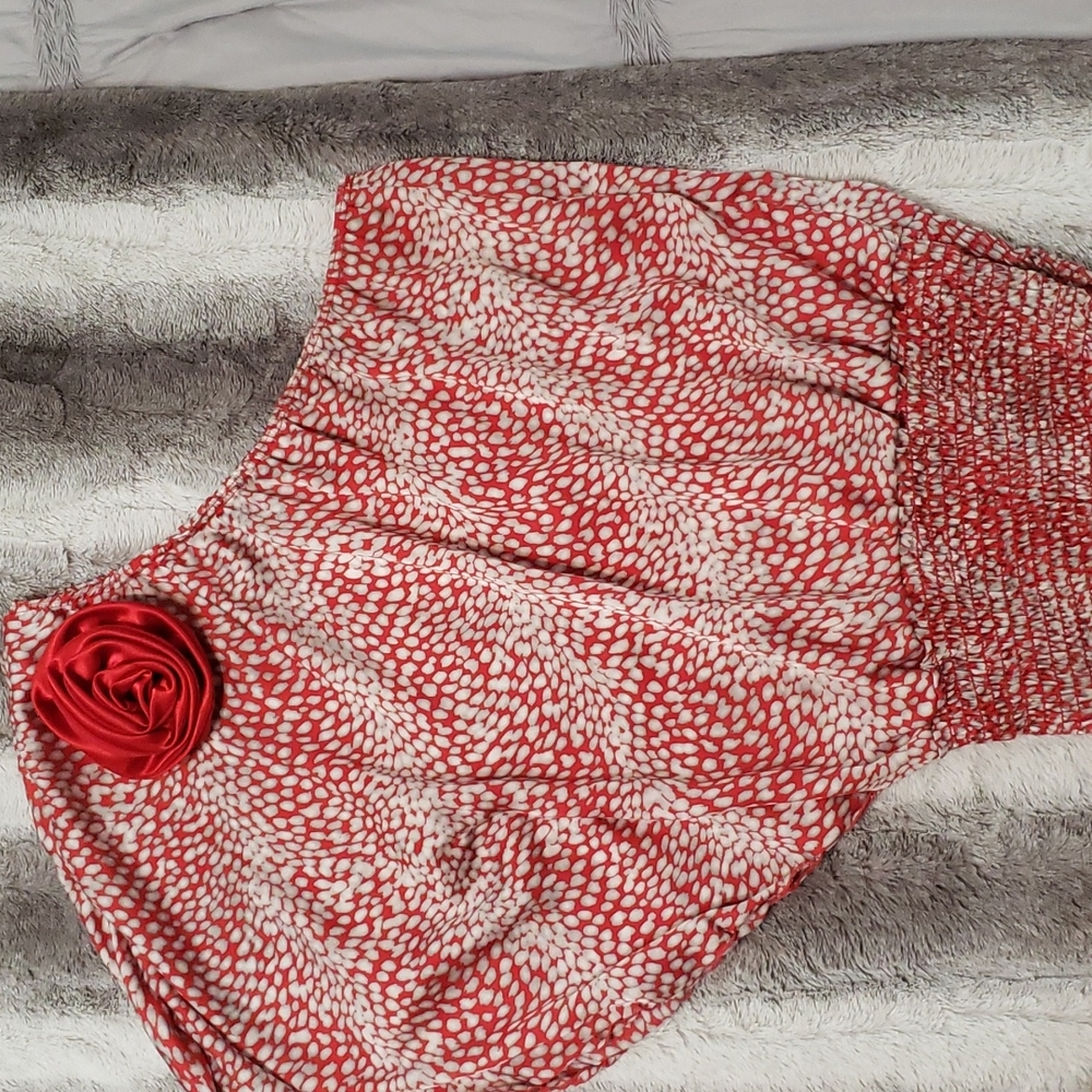 Beautiful Top with Flower Decor